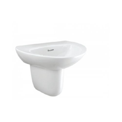 PARRYWARE CASA WASH BASIN WITH HALF PEDESTAL